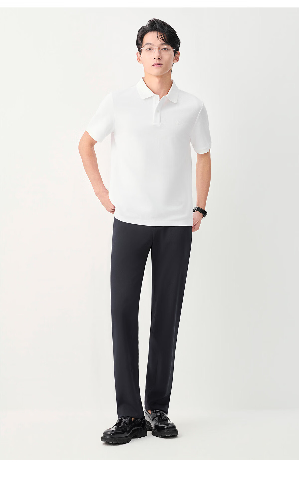 Baoxiniao Men's Short Sleeve Polo Shirt Business Casual Collared T-Shirt KESTA1204AU 17
